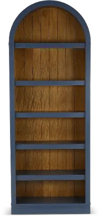 Artiste Blue 84  Arch Bookcase
