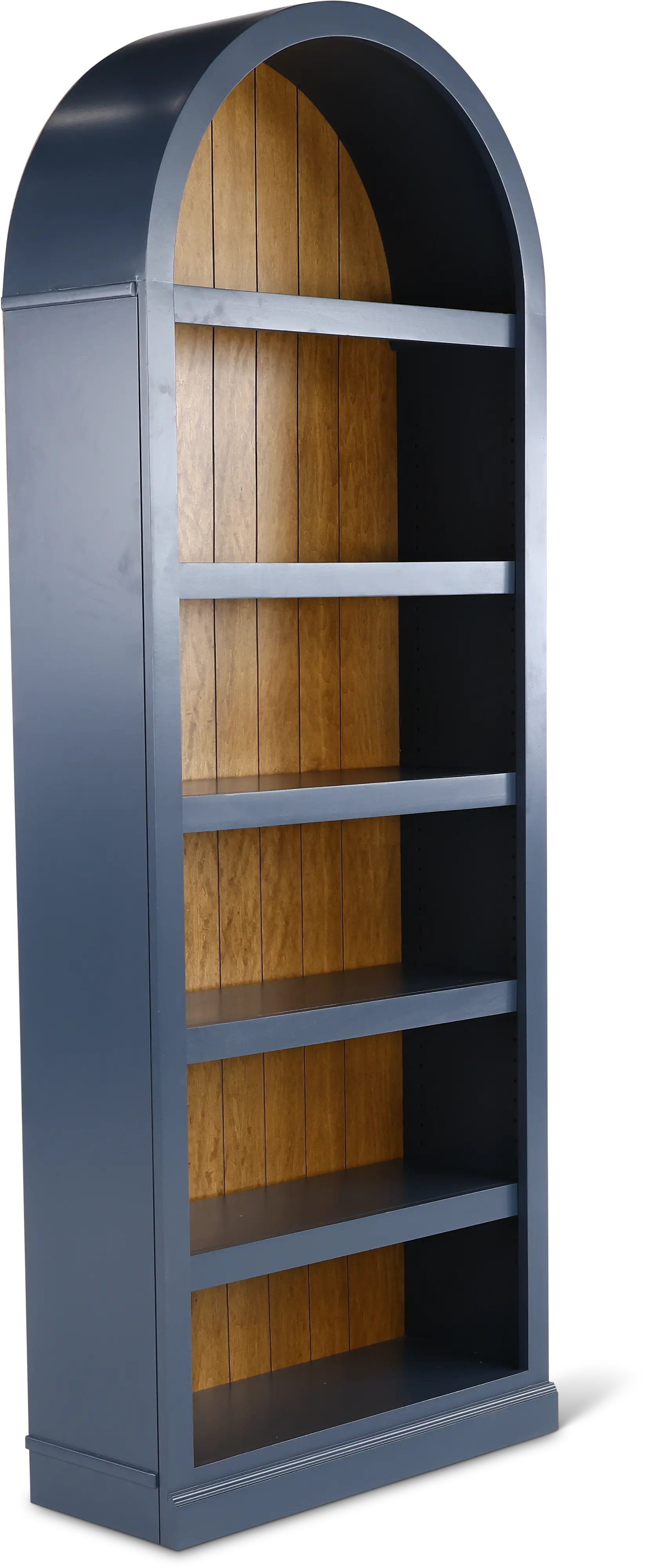 Artiste Blue 84  Arch Bookcase-2