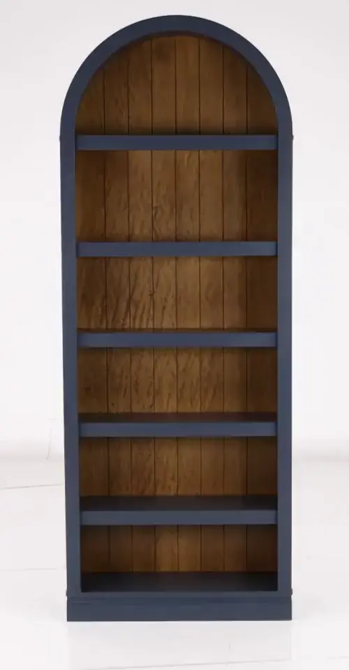 Artiste Blue 84  Arch Bookcase-4