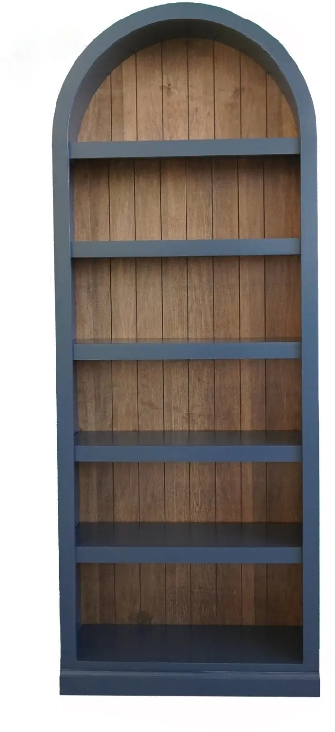 Artiste Blue 84  Arch Bookcase-8