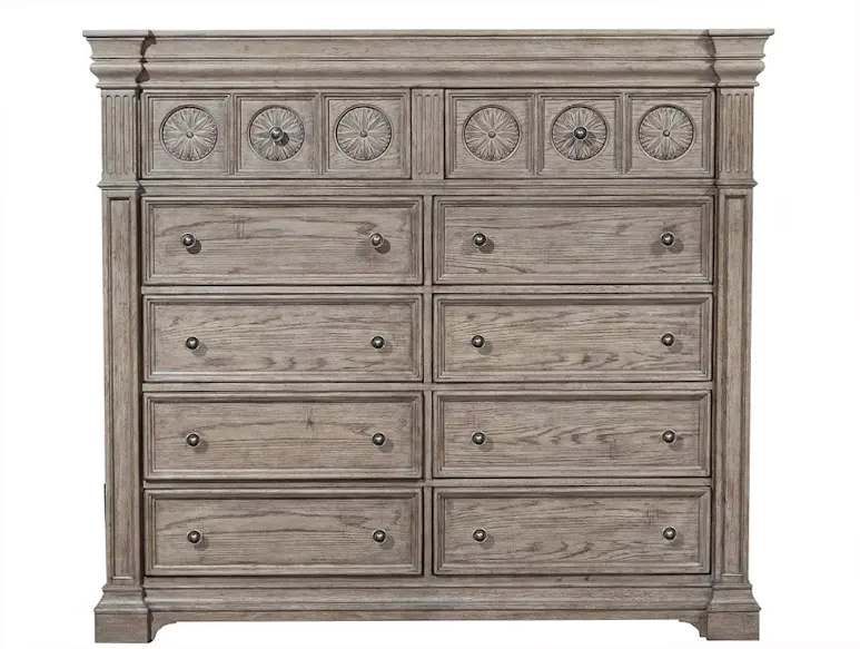 Kingsbury Gray Large Chest of Drawers-1