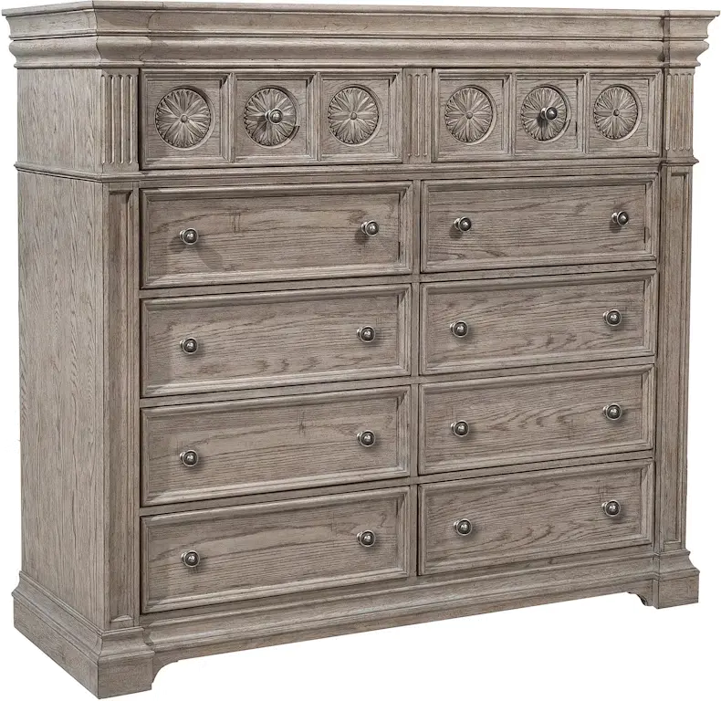 Kingsbury Gray Large Chest of Drawers-3