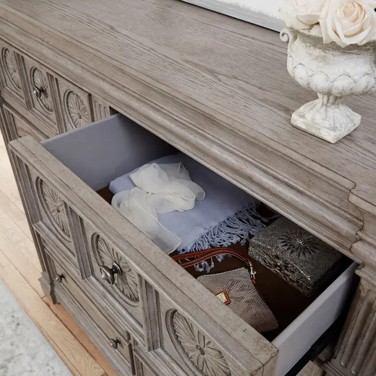 Kingsbury Gray Large Chest of Drawers-4