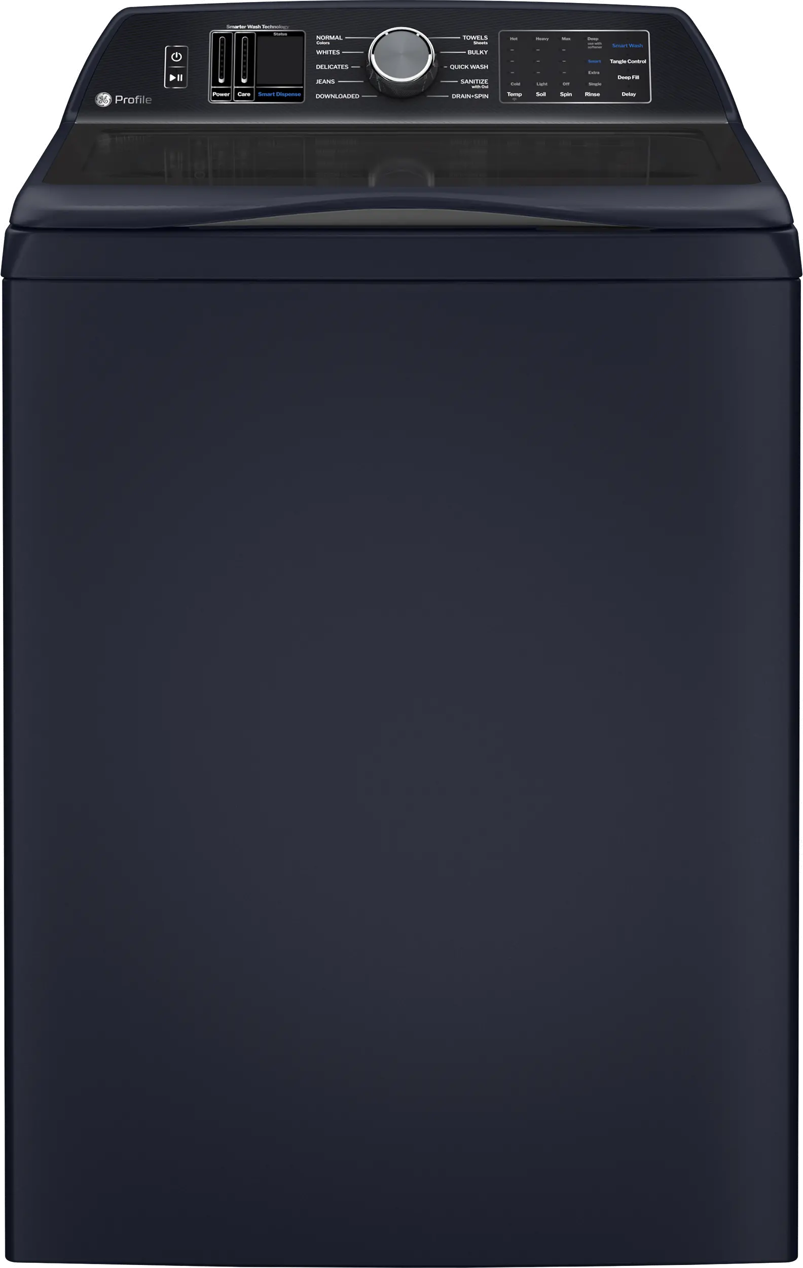 PTW805BPWRS GE Profile 5.3 Cu Ft Smart Top Load Washer with Agitator - Sapphire Blue-1