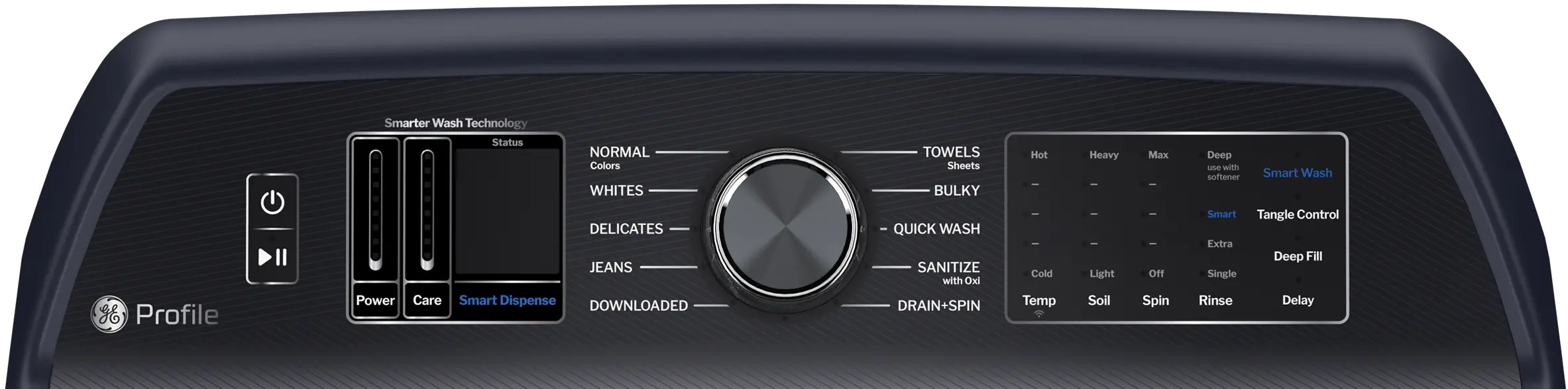 PTW805BPWRS GE Profile 5.3 Cu Ft Smart Top Load Washer with Agitator - Sapphire Blue-10