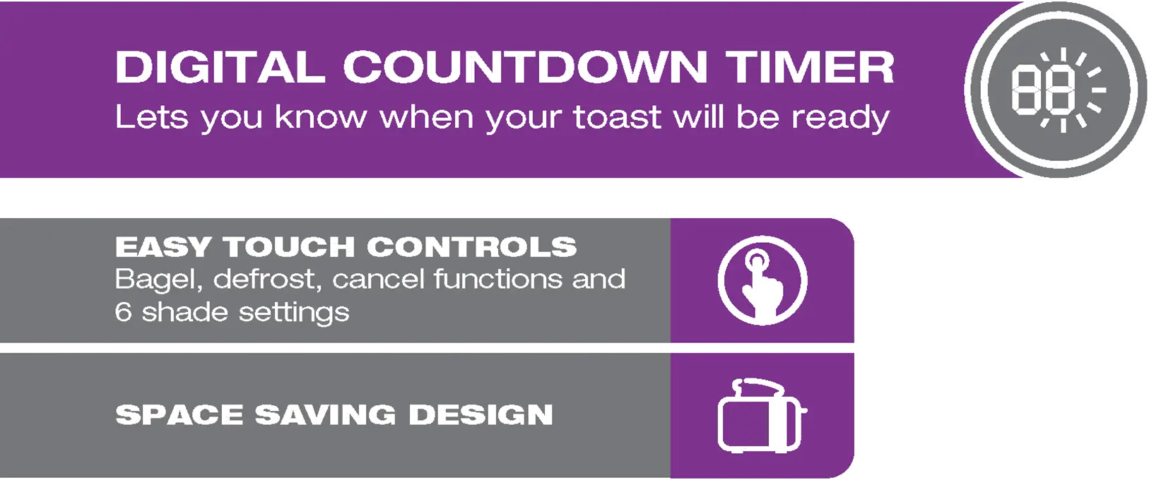 Salton Stainless Steel Digital Countdown Toaster-8