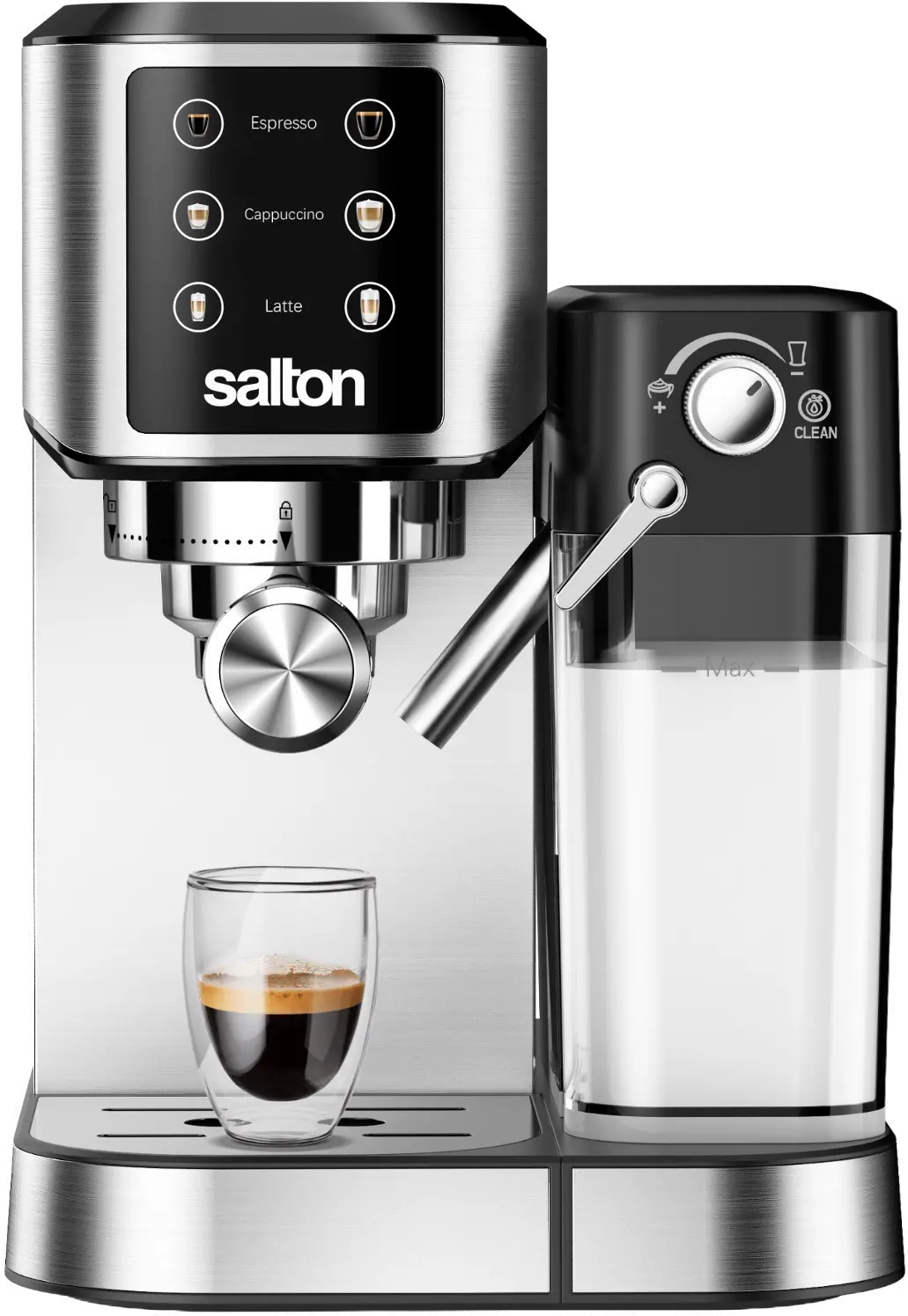 Salton Barista + 3-in-1 Espresso, Cappuccino & Latte Machine-1