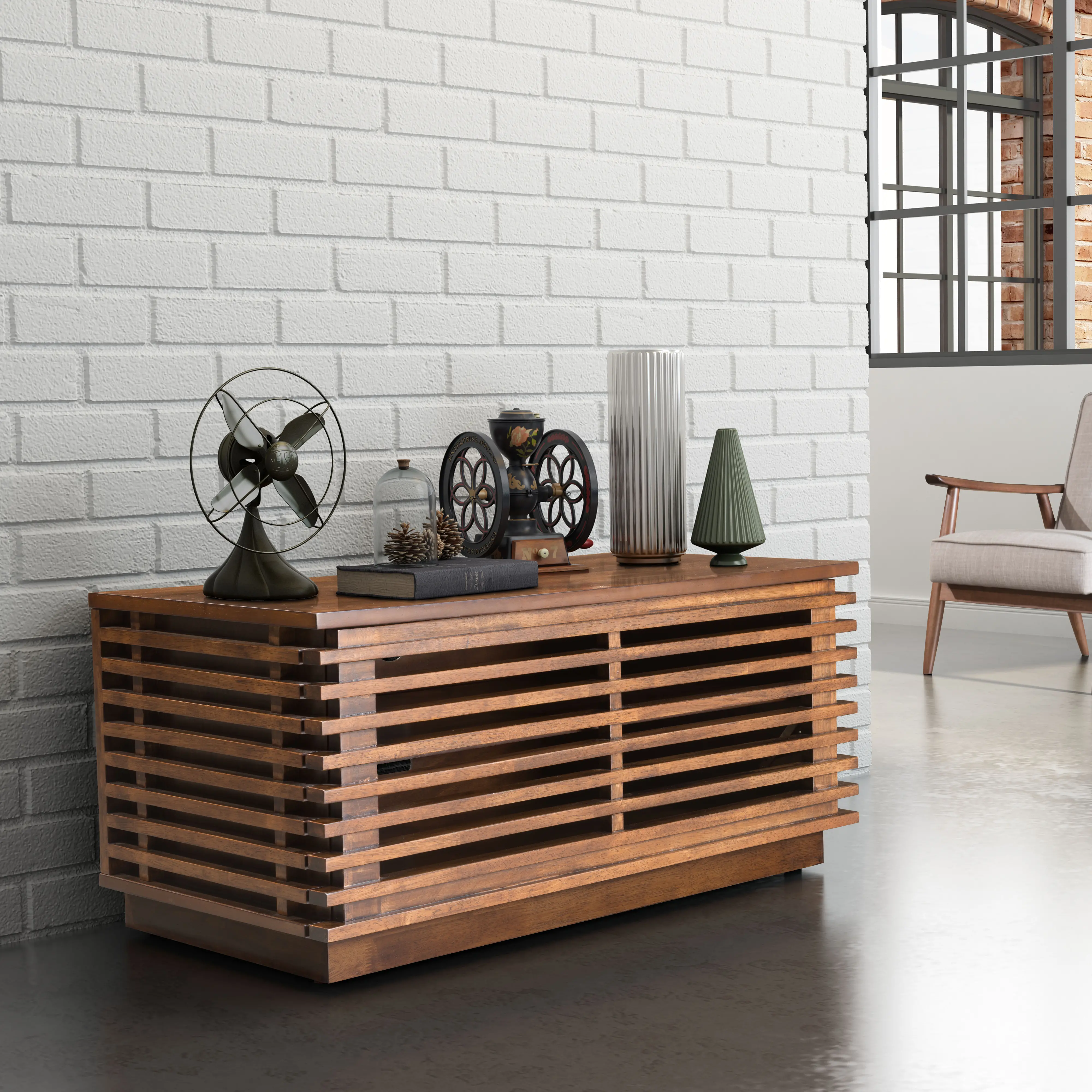 Arosio Brown TV Stand-2