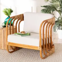 243-13541-RCW Corsa Bohemian Natural Rattan Armchair