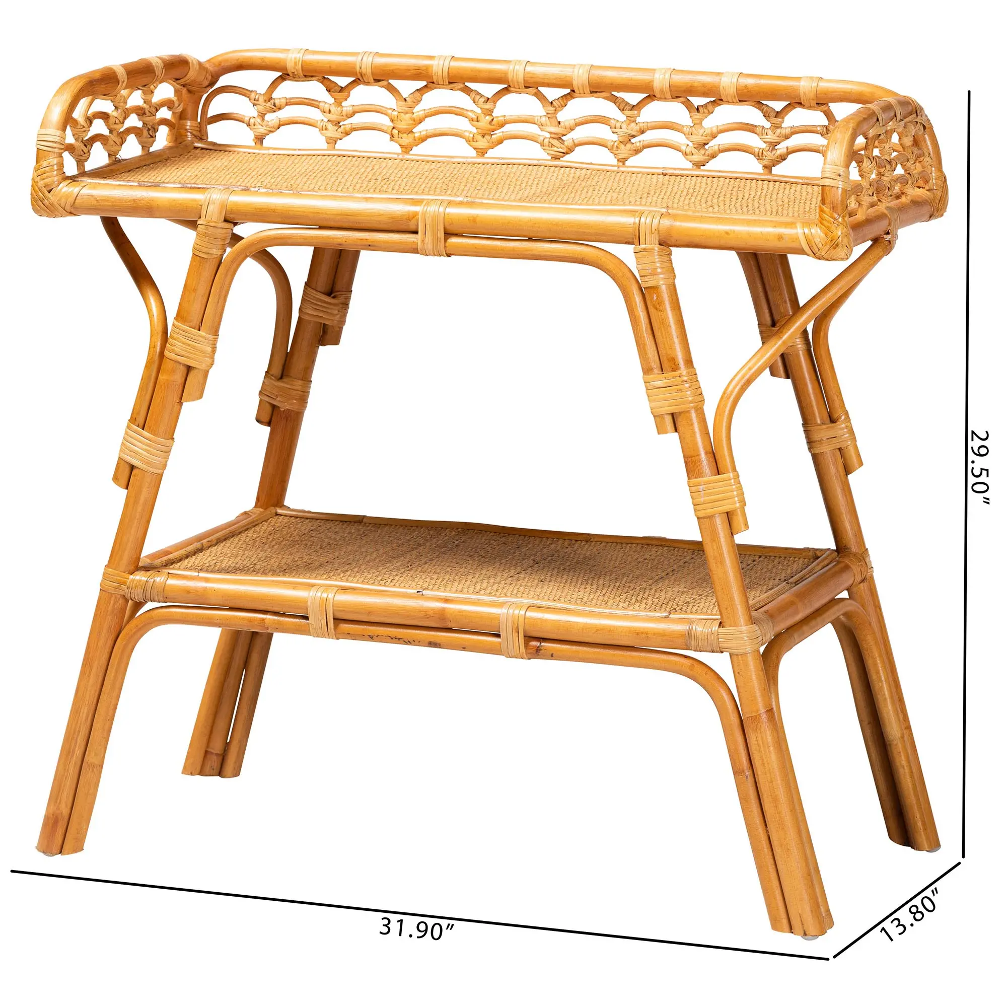 243-13397-RCW Nayana Natural Honey Console Table-8