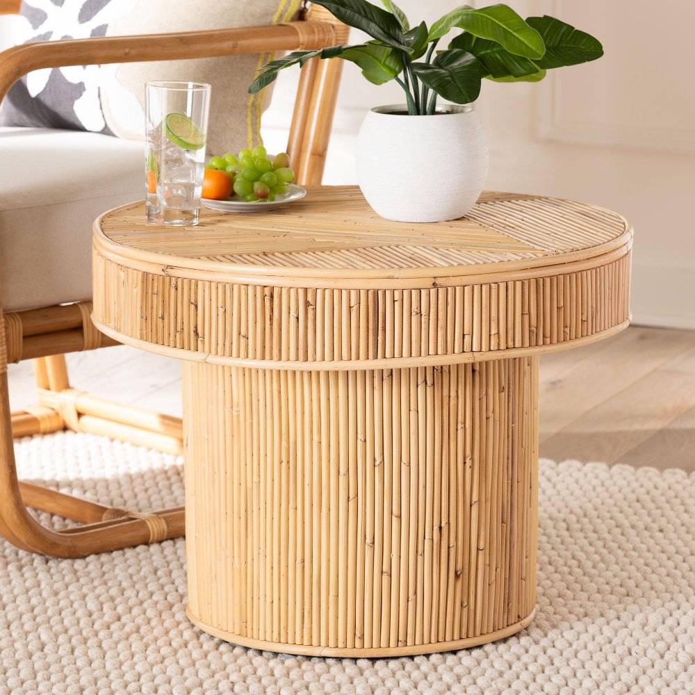 Iryna Light Brown End Table