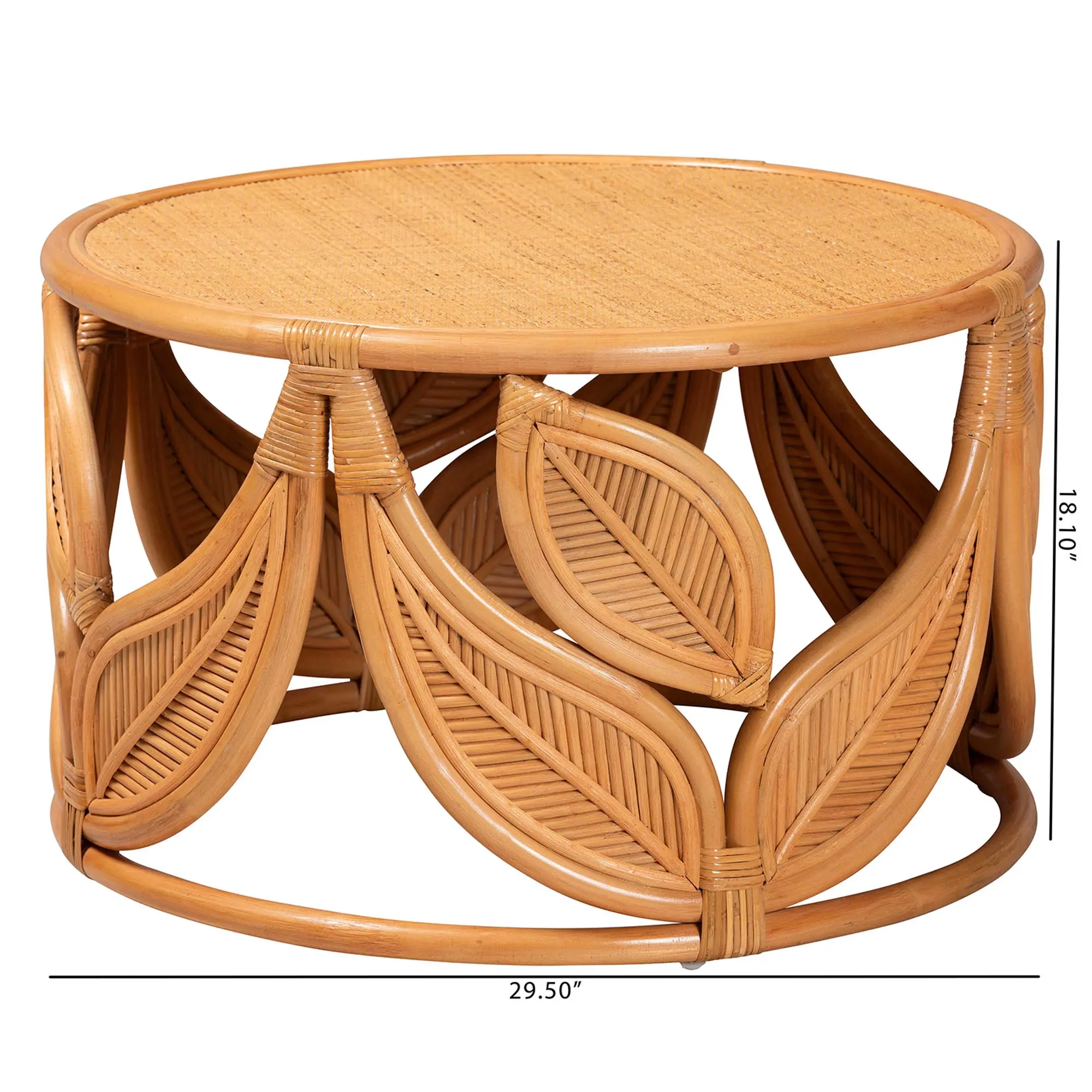 243-13589-RCW Raflesia Light Brown Coffee Table-3