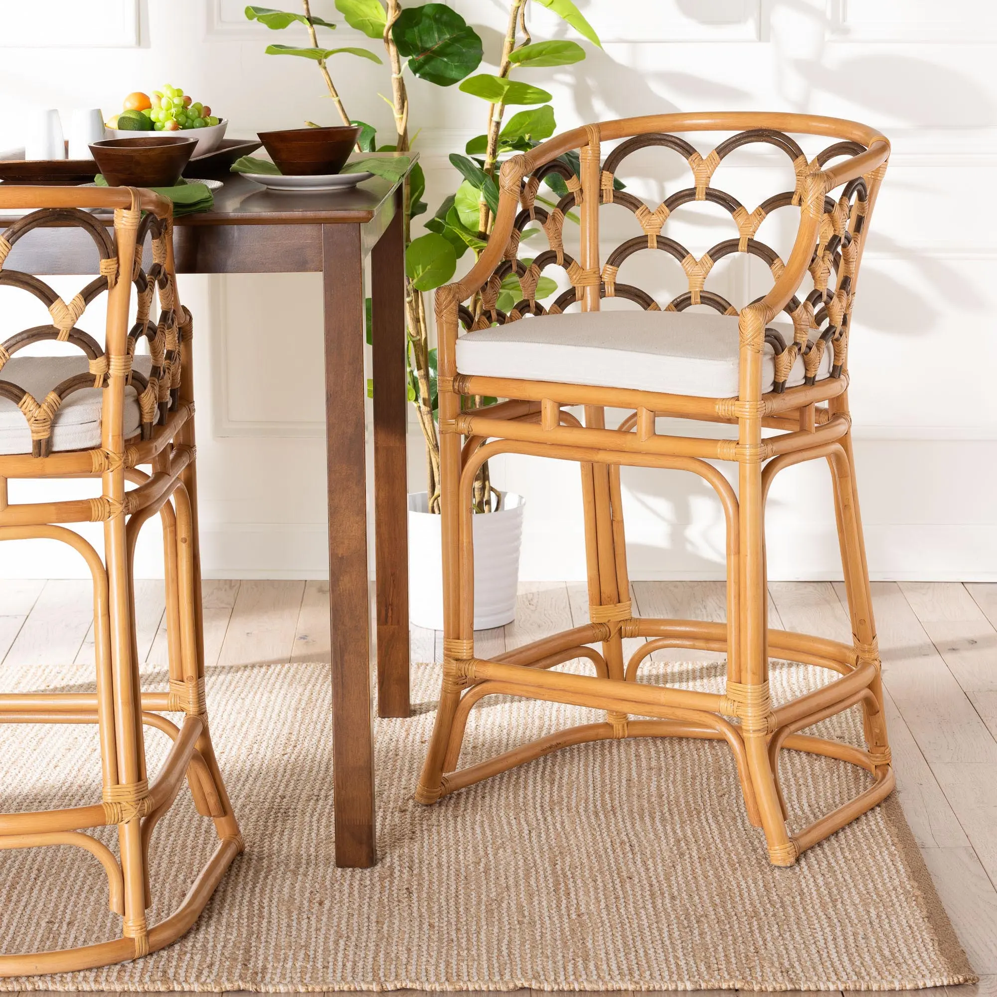 243-13576-RCW Veneto Light Brown Rattan Bar Stool-2