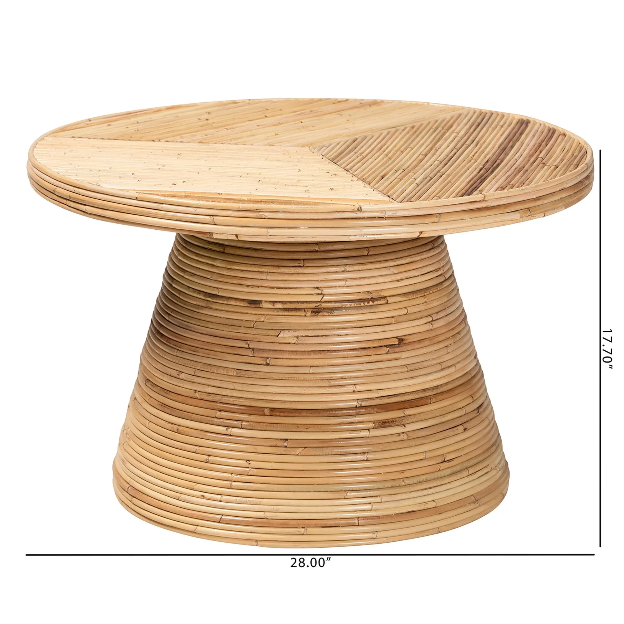 243-13564-RCW Bella Light Brown Coffee Table-3