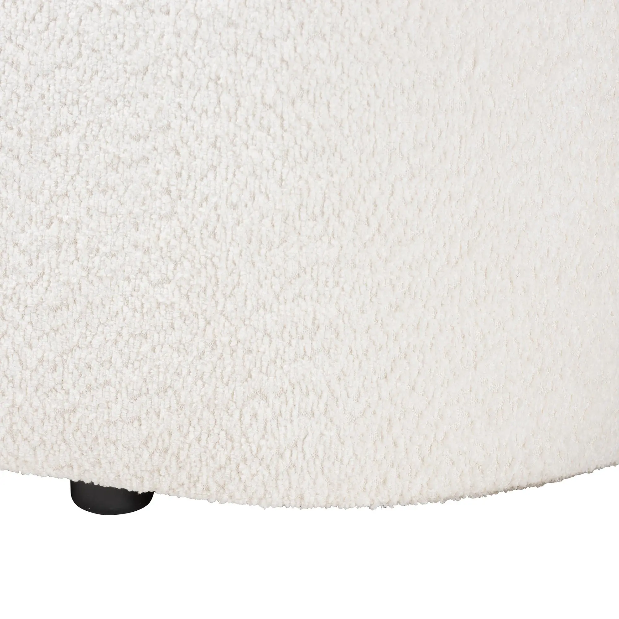 244-13652-RCW Lavina Modern White Boucle Storage Bench-7