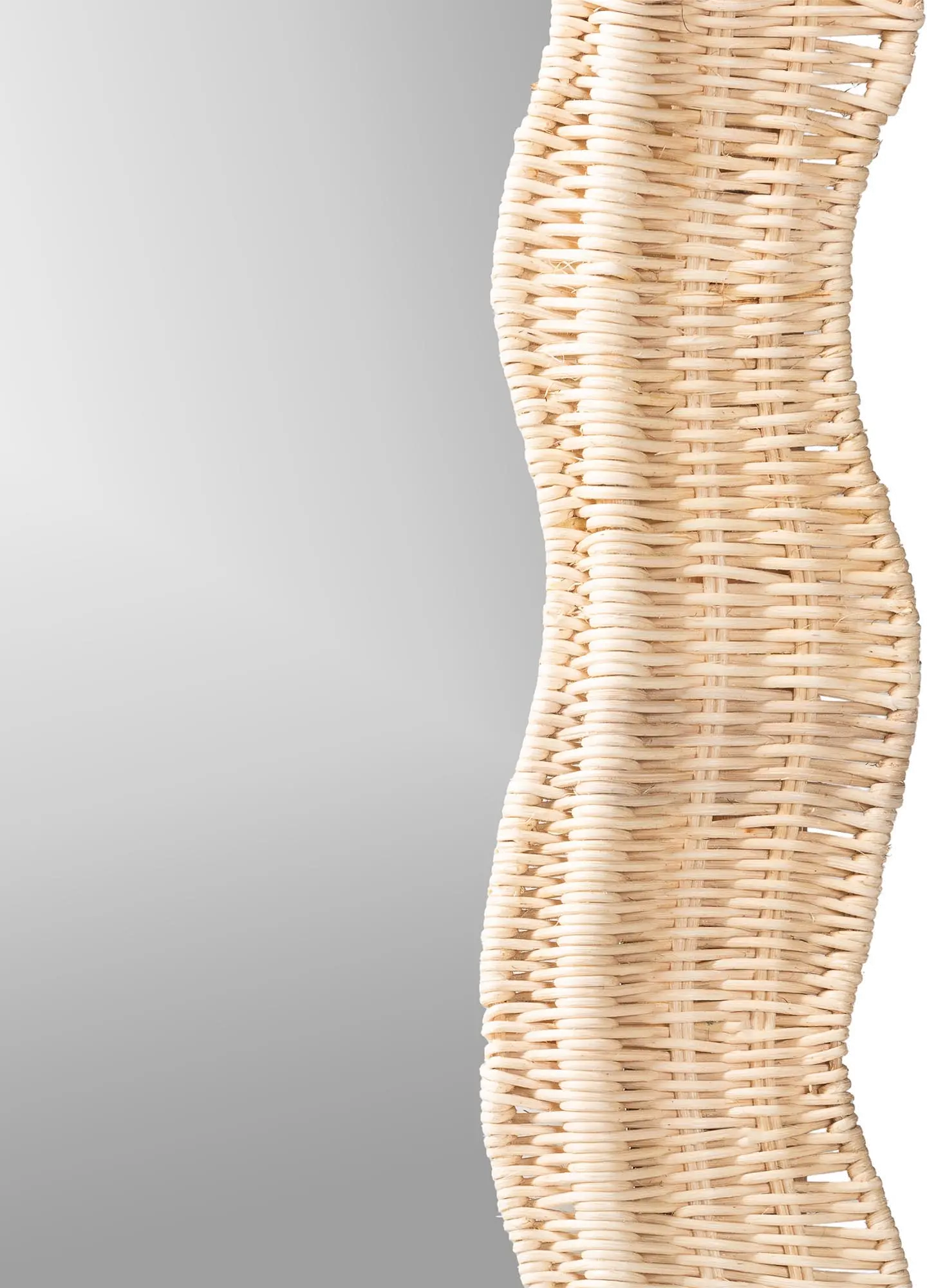 245-13718-RCW Hasana Natural Rattan Scallop Wall Mirror-3