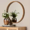 247-13724-RCW Tazara Natural Round Wall Mirror