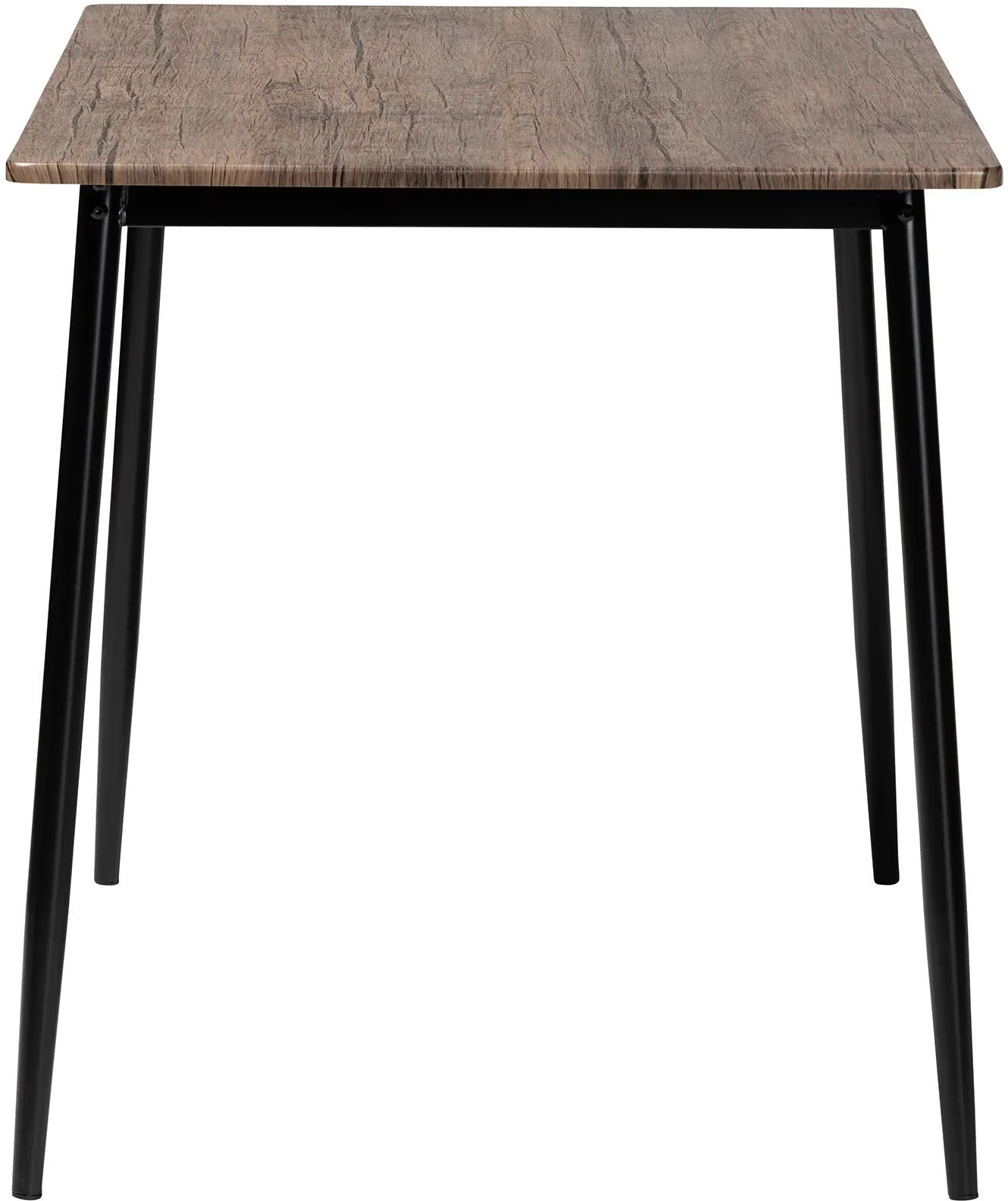 247-13803-RCW Dalair Industrial Wood and Metal Dining Table-4