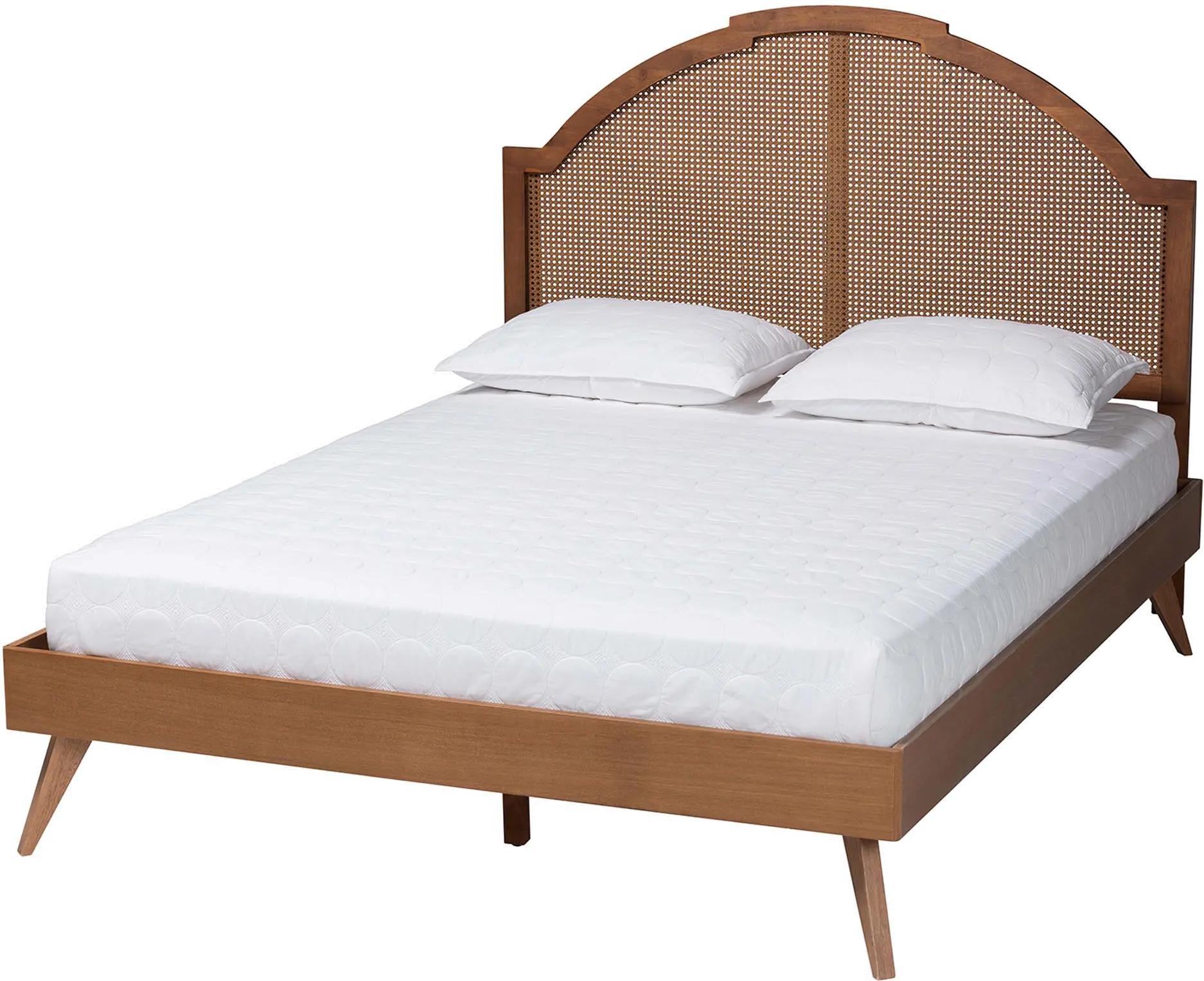 247-12664-9408-RCW Ridgley Brown Queen Platform Bed-1