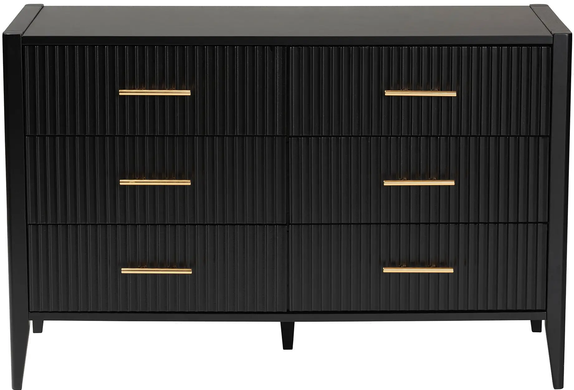 249-13822-RCW Primrose Black Mid-Century Dresser-1