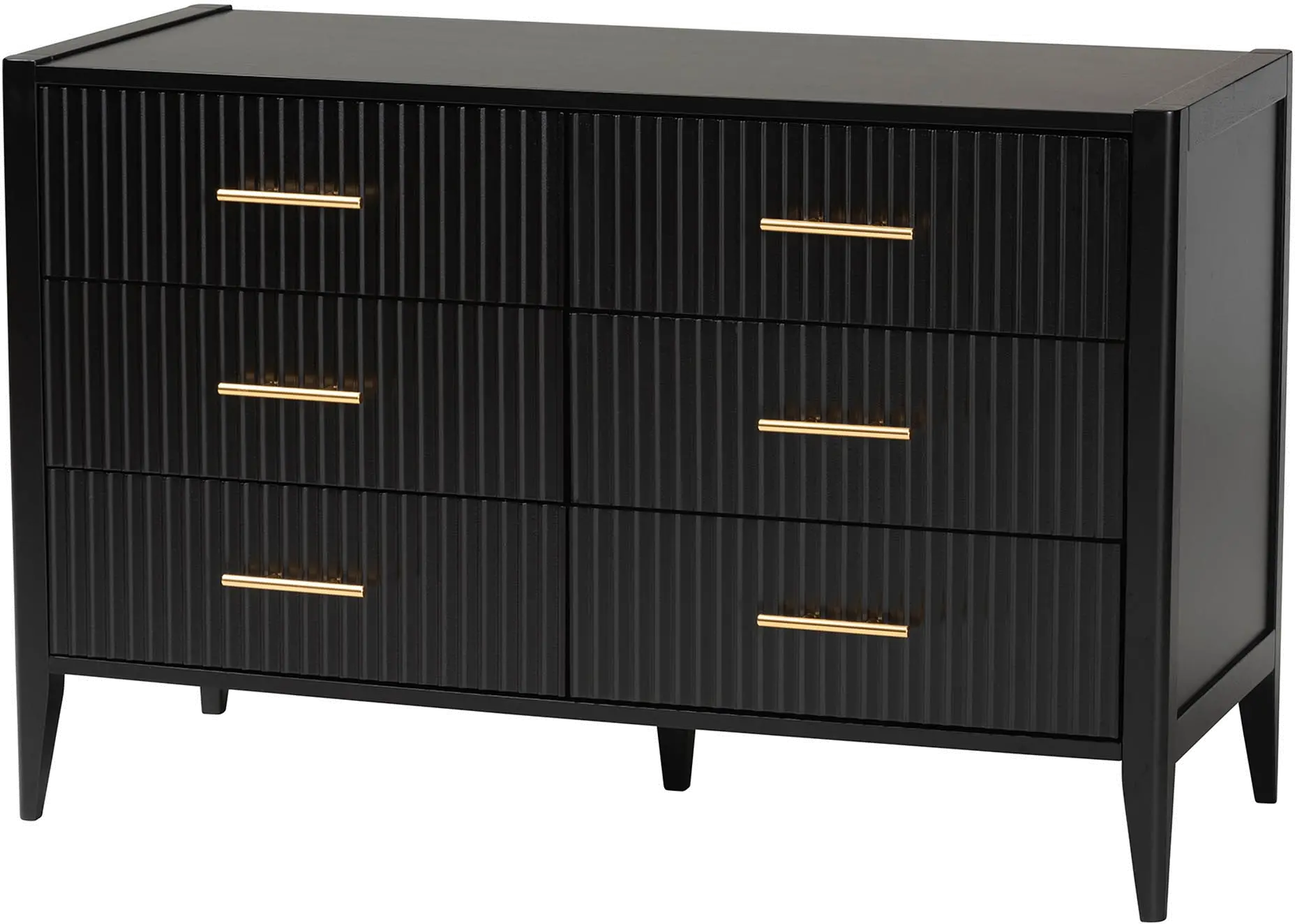 249-13822-RCW Primrose Black Mid-Century Dresser-3