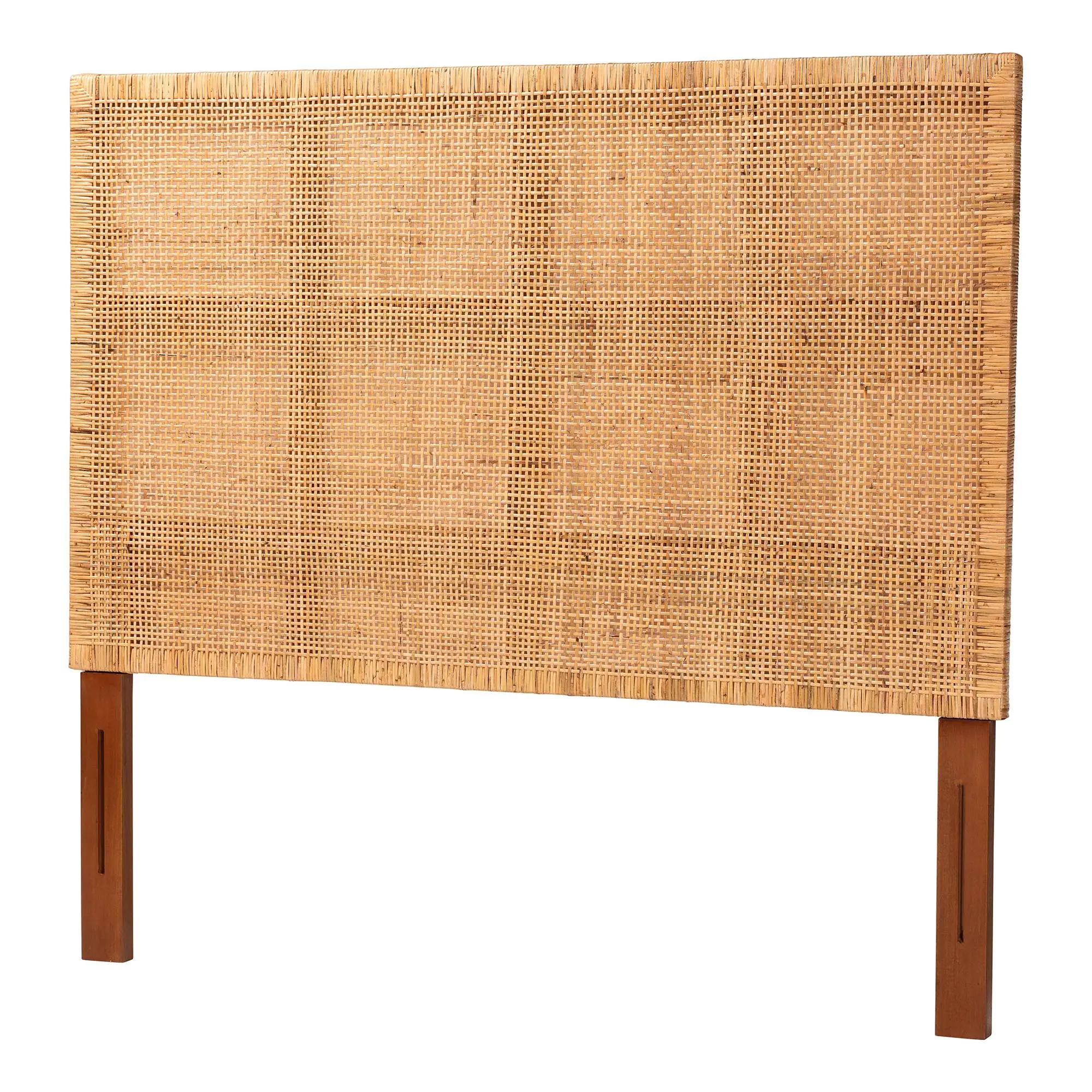 251-13906-RCW Lesia Natural Rattan and Mahogany Queen Headboard-3