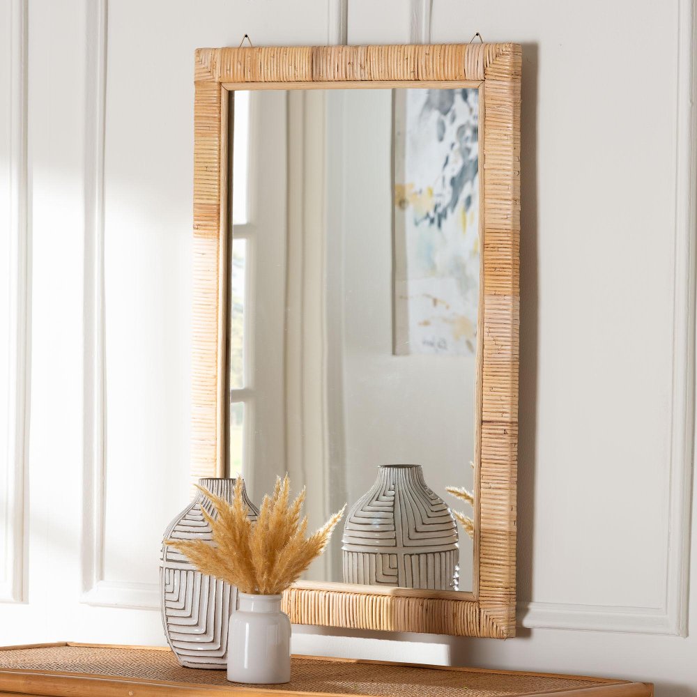 Lankston Natural Rattan Wall Mirror