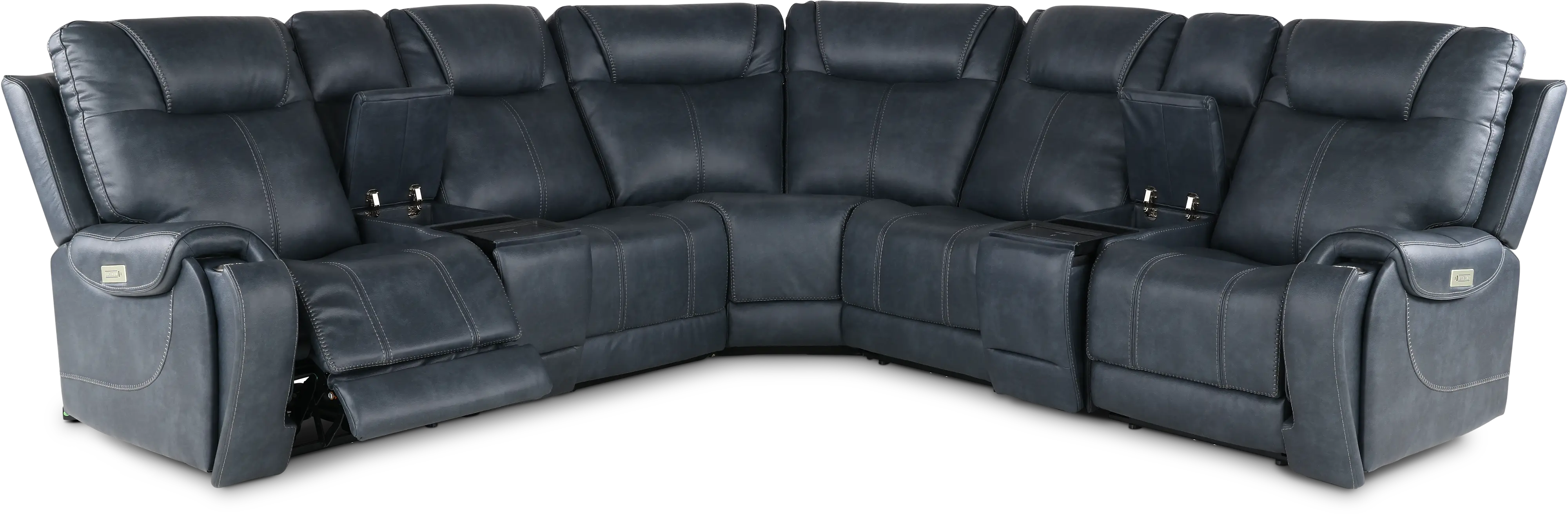 Conway Slate Gray 7 Piece Power Reclining Sectional-4