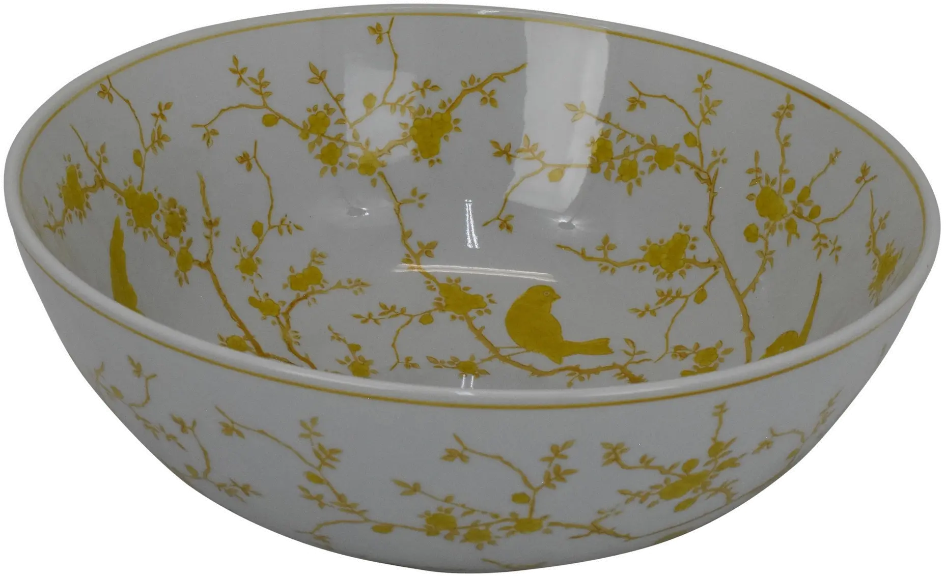 Birds and Vine Citrus Decorative Bowl-1