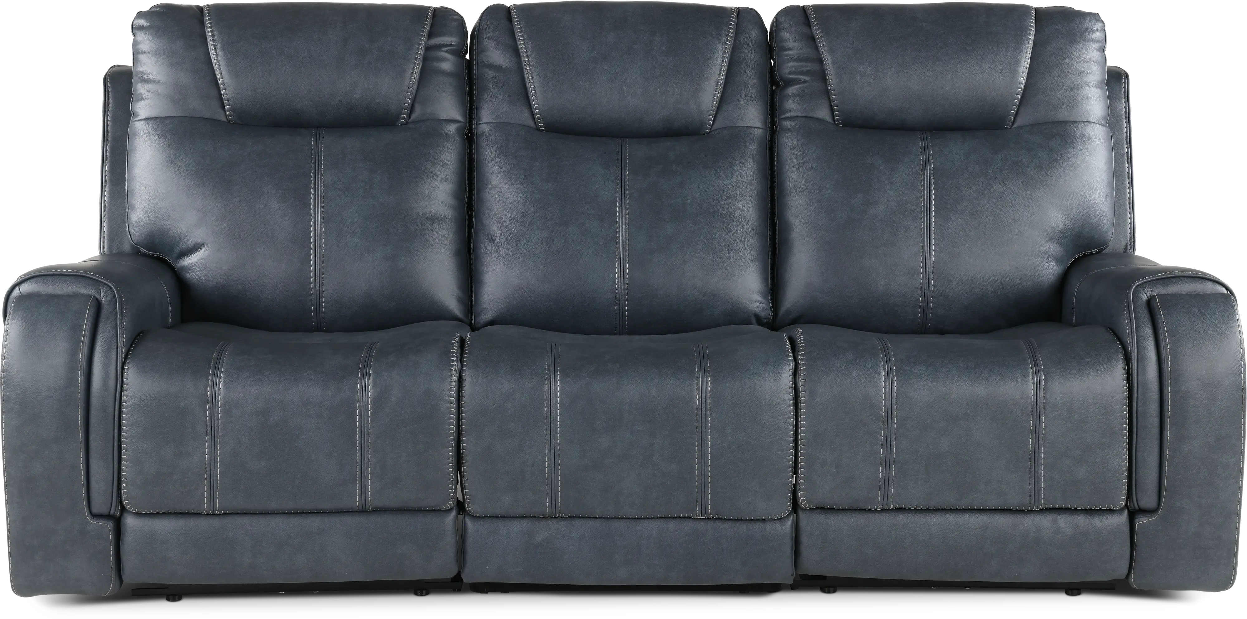 Conway Slate Gray Triple Reclining Sofa-1