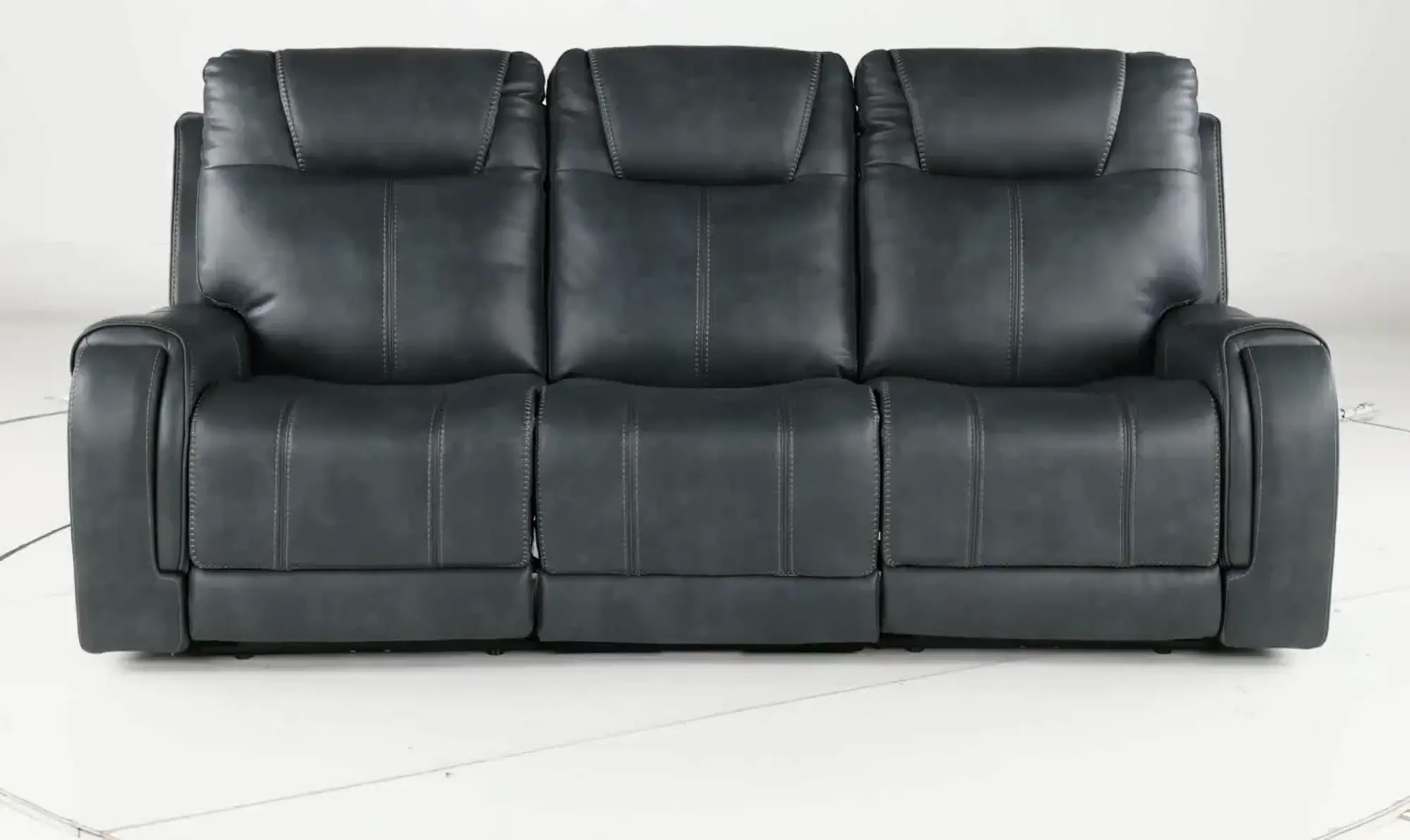 Conway Slate Gray Triple Reclining Sofa | RC Willey