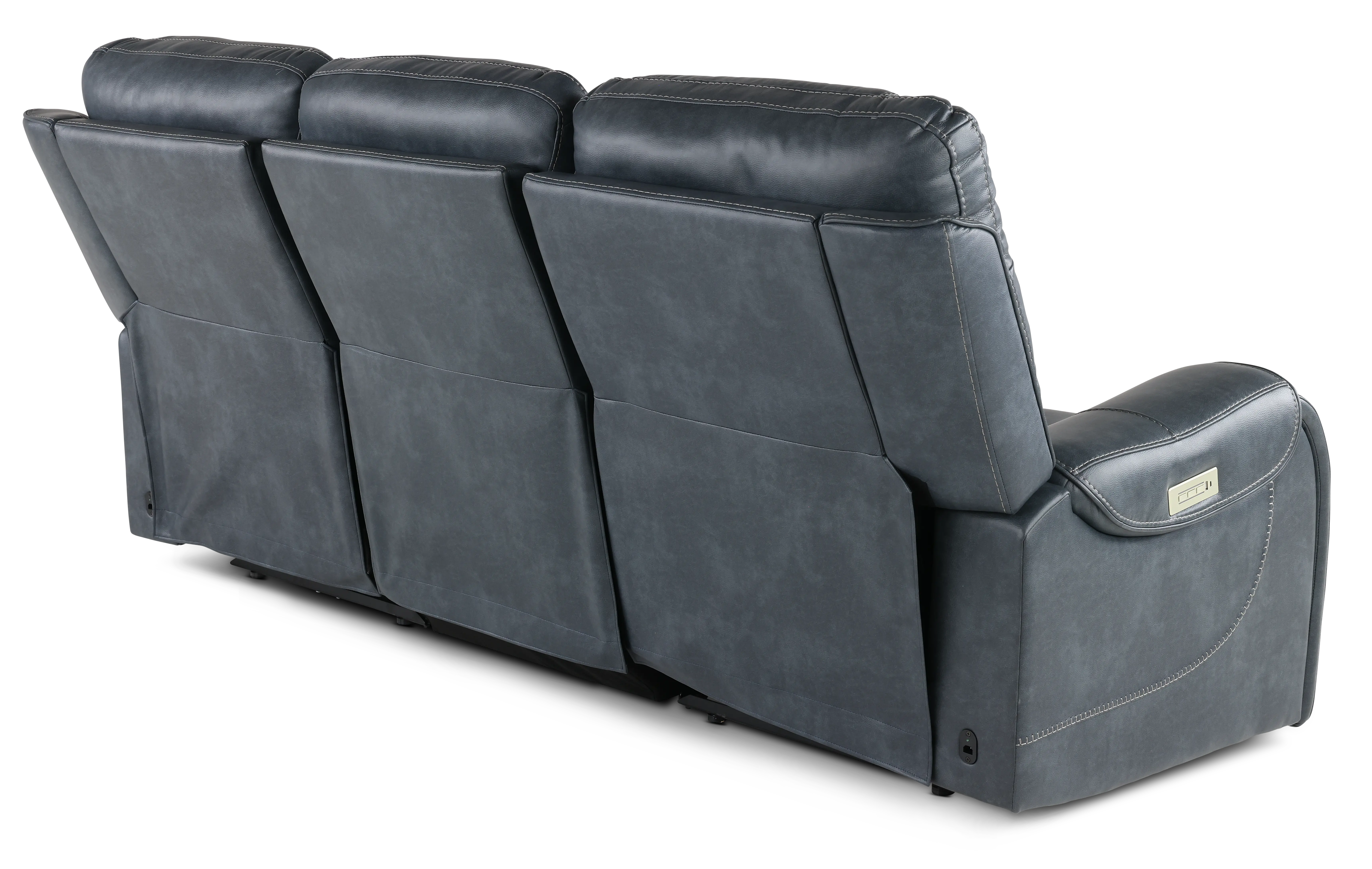Conway Slate Gray Triple Reclining Sofa-7