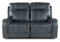 Conway Slate Gray Power Reclining Loveseat