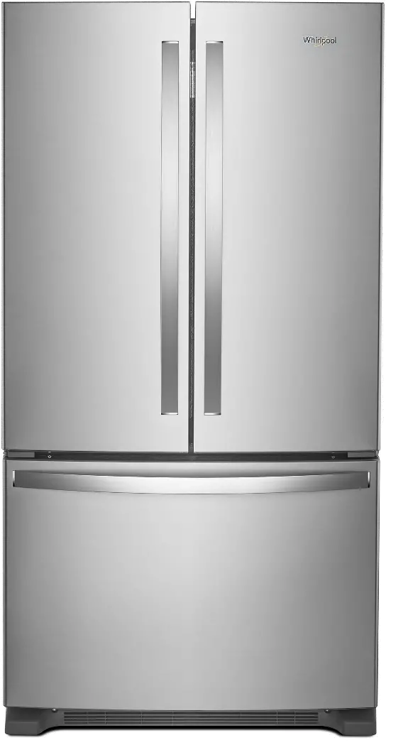 WRFC2036RZ Whirlpool 20 Cu Ft French Door Refrigerator - Counter Depth Stainless Steel-1