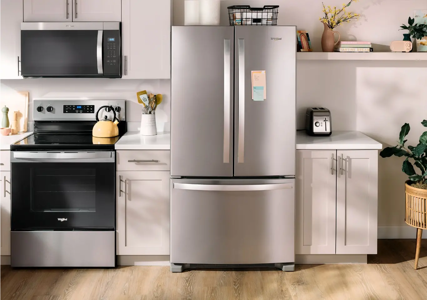 WRFC2036RZ Whirlpool 20 Cu Ft French Door Refrigerator - Counter Depth Stainless Steel-2