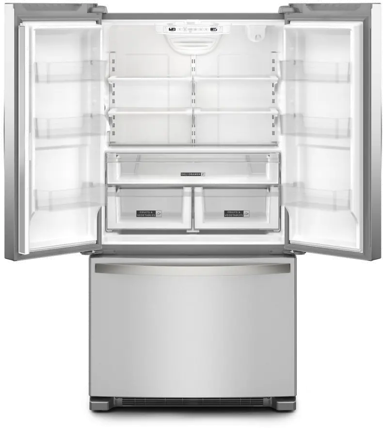WRFC2036RZ Whirlpool 20 Cu Ft French Door Refrigerator - Counter Depth Stainless Steel-4