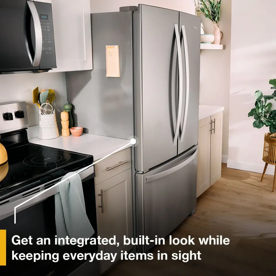 WRFC2036RZ Whirlpool 20 Cu Ft French Door Refrigerator - Counter Depth Stainless Steel-7