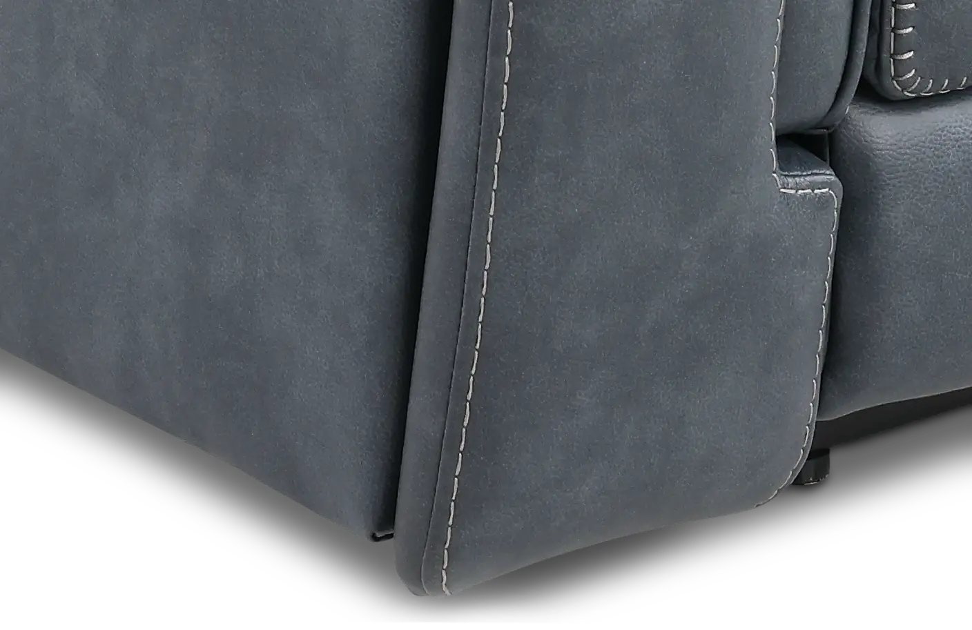 Conway Slate Gray Power Reclining Loveseat with Audio Console-9