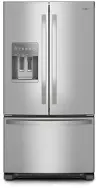 WRFF3436RZ Whirlpool 24.7 Cu Ft French Door Refrigerator - Stainless Steel