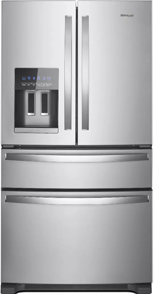 WRMF3636RZ Whirlpool 24.5 Cu Ft French Door Refrigerator - Stainless Steel-1