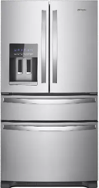 WRMF3636RZ Whirlpool 24.5 Cu Ft French Door Refrigerator - Stainless Steel