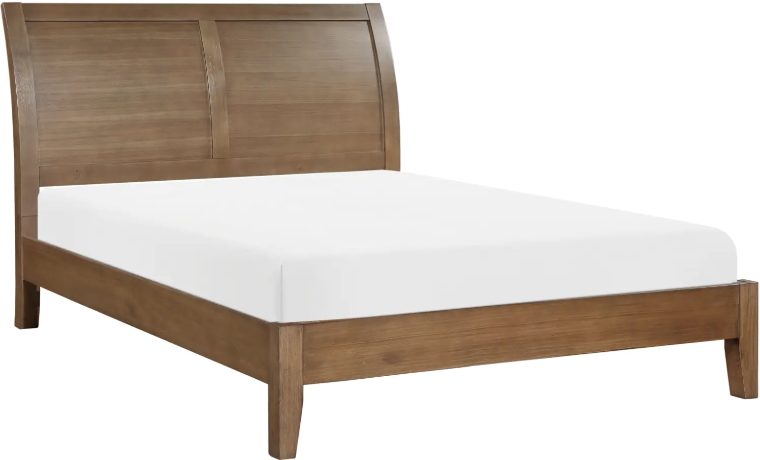 Everest Brown Queen Platform Bed-1