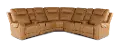 Conway Saddle Brown 7 Piece Power Reclining Sectional