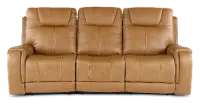 Conway Saddle Brown Triple Reclining Sofa