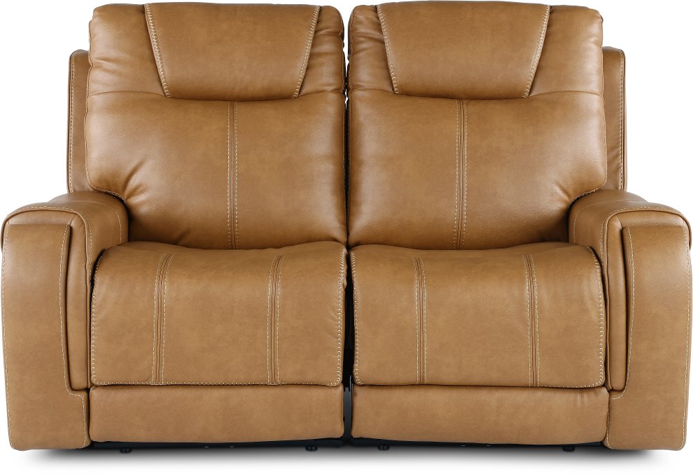 Conway Saddle Brown Power Reclining Loveseat