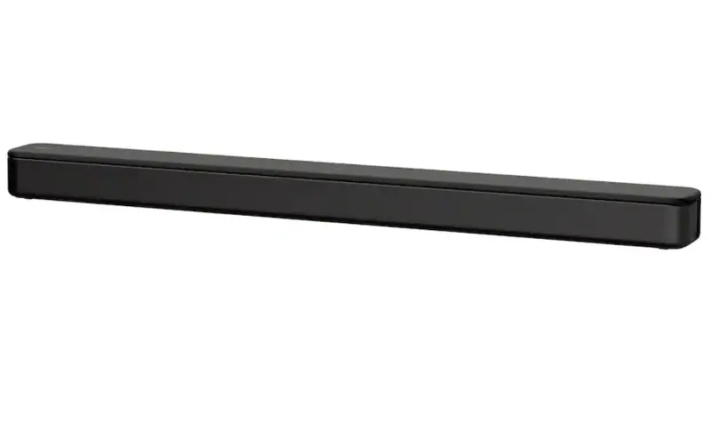 Black 2.0‑Channel Soundbar with Bass Reflex