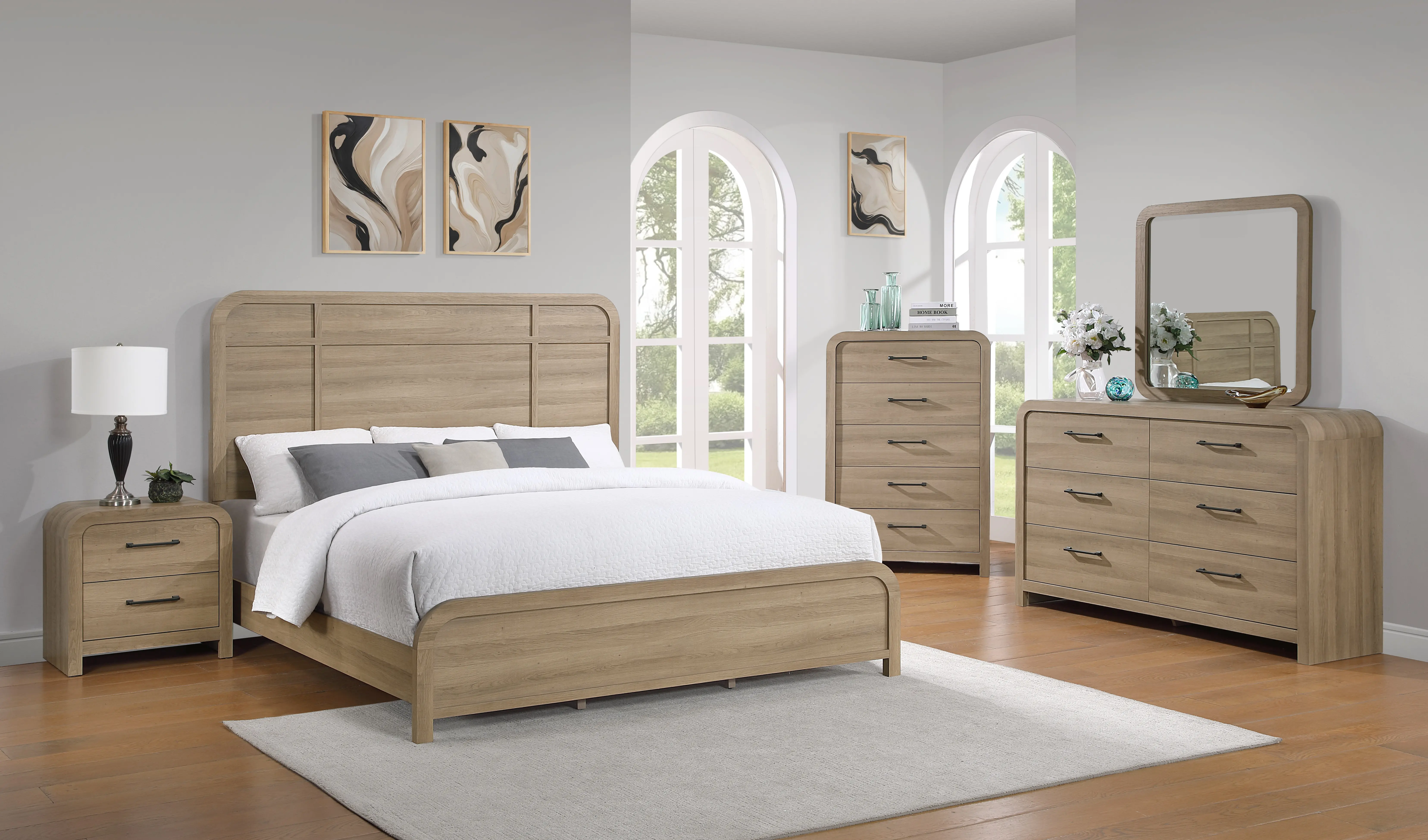 Waterfall Natural Honey Chest of Drawers-2