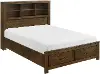 Summit Oak Brown Queen Storage Bed