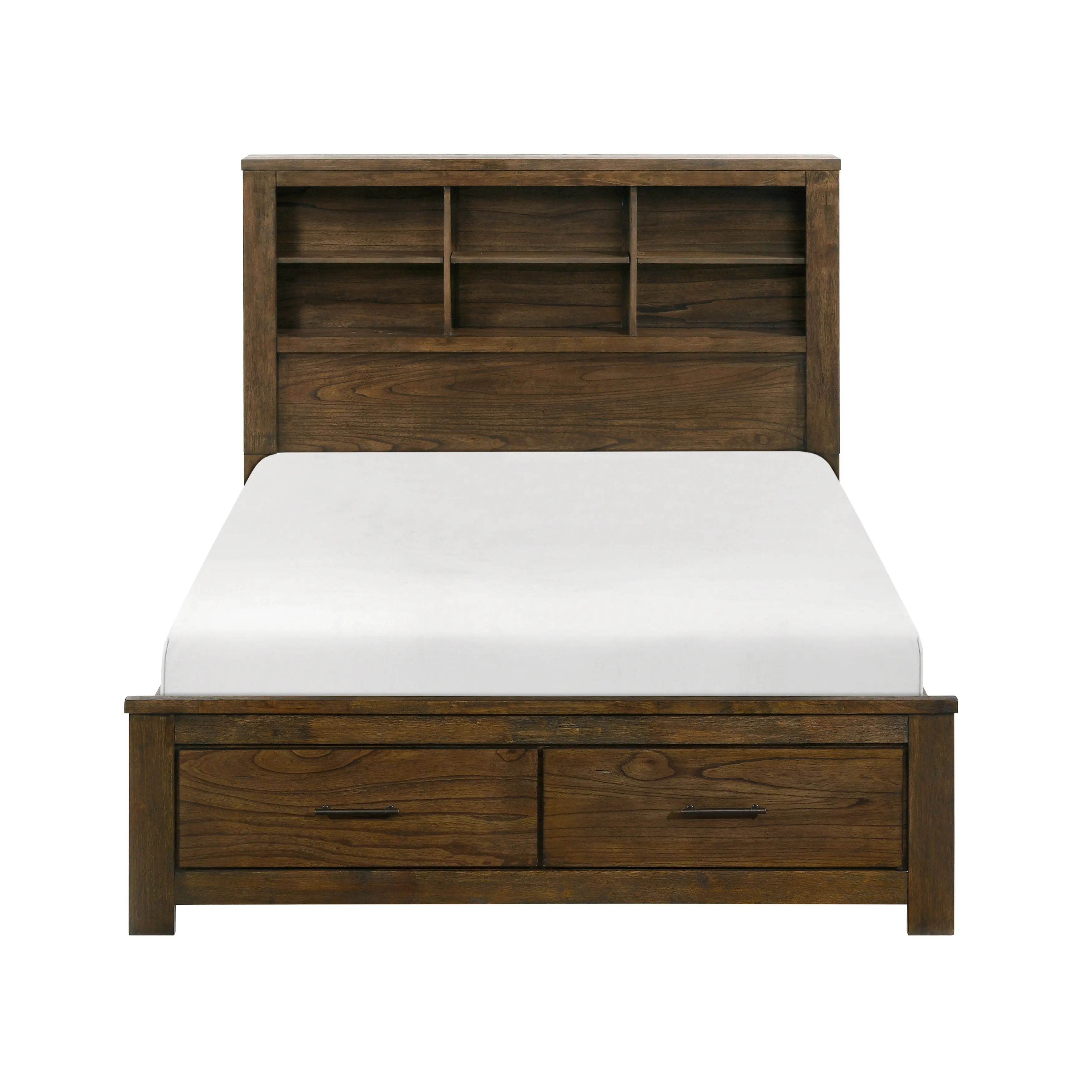 Summit Oak Brown Queen Storage Bed-3