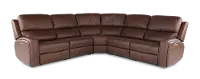 Linden Burnt Umber 5 Piece Power Reclining Sectional
